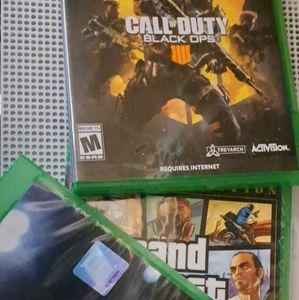 3 Xbox one games and 1 Xbox one controller (bundle)
